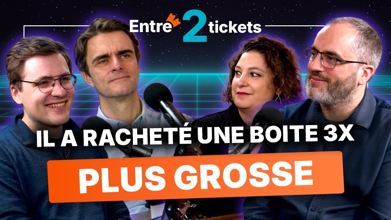 Miniature du podcast Entre 2 tickets avec quatre intervenants en plateau autour de micros